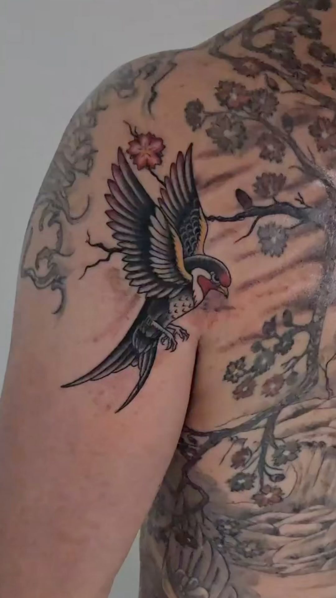 Tatouage manga couleur réalisé par David Braccini Art District