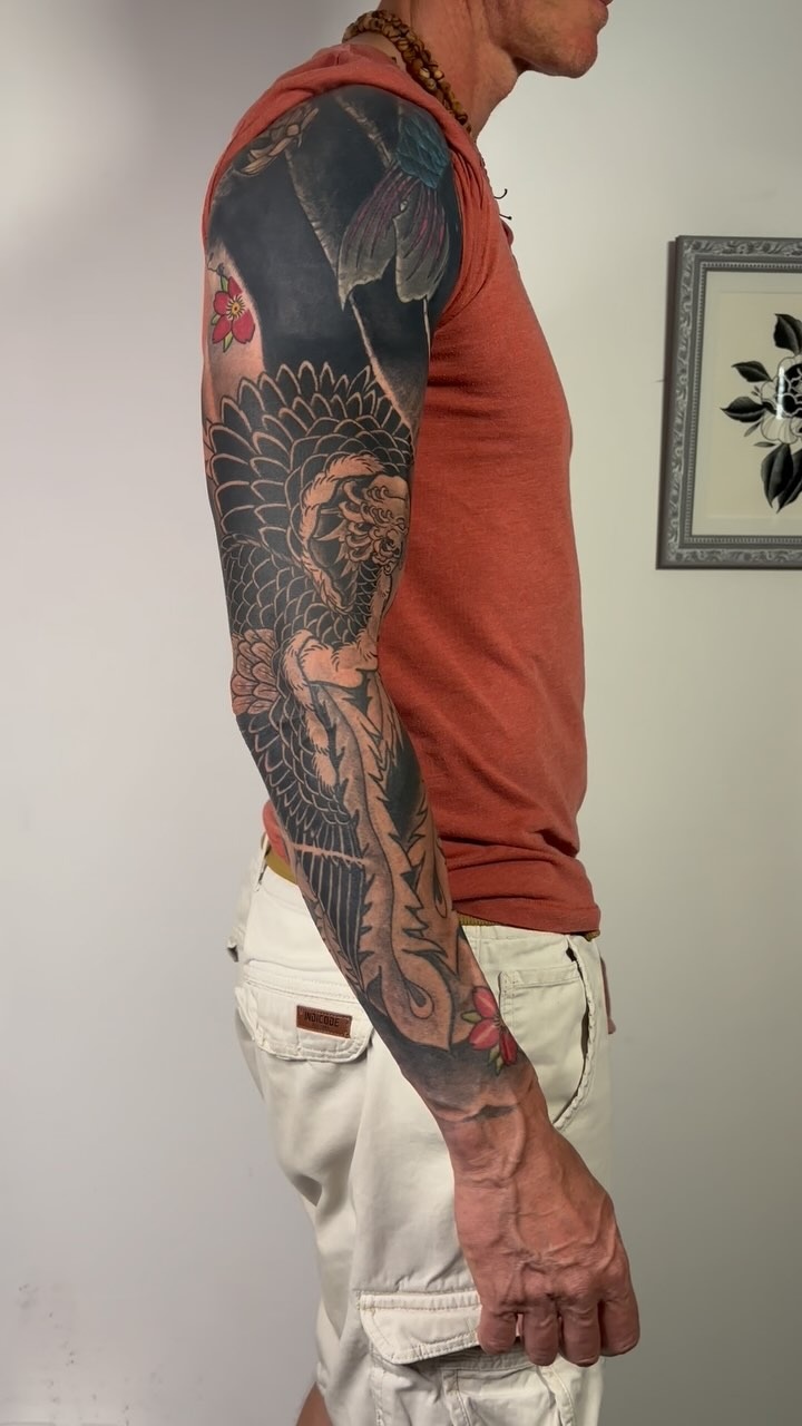 Tatouage anime détaillé par David Braccini Saint-Raphaël