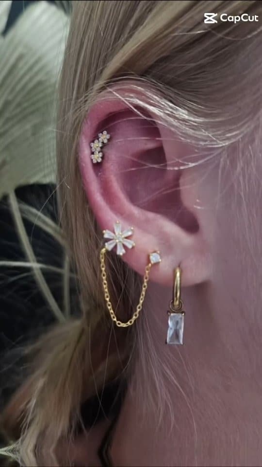 Constellation piercing oreille par Lila Art District